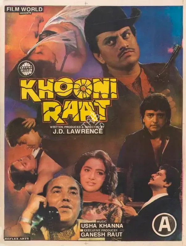 J.D. Lawrence (Producer), Khooni Raat, 1991, Full Sheet Poster