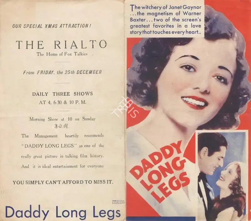 Alfred Santell (Director), Daddy Long Legs, 1931, Handbill