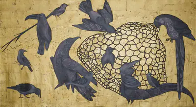 Radhika Agarwala (Artist), series from "The Comrade And Beast" II, 2013, Painting