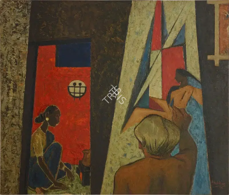 Hebbar, K.K. (Artist). Untitled (Narayan Shridhar Bendre), 1959 | Painting, So.NeY/18.03.24, 2024 · Sotheby's