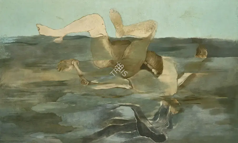 Krishen Khanna (Artist), Concerning A Drowned Girl, 1971, Painting