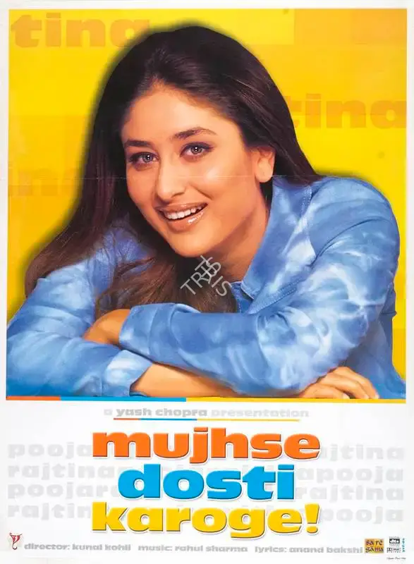 Yash Chopra (Producer), Mujhse Dosti Karoge, 2002, Full Sheet Poster