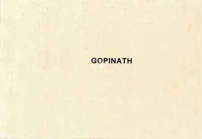 Mahesh Kaul (Director), Gopinath, 1948, Song-Synopsis Booklet