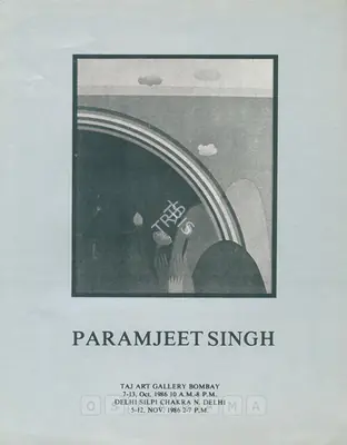 Paramjit Singh (Artist), Paramjit Singh, 1986, Solo Exhibition Invitation