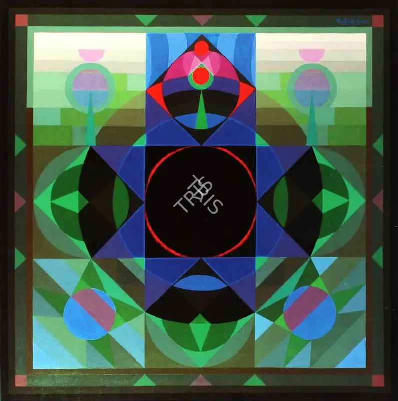 O.P. Sharma (Artist), Kali Mandala, 2005, Painting