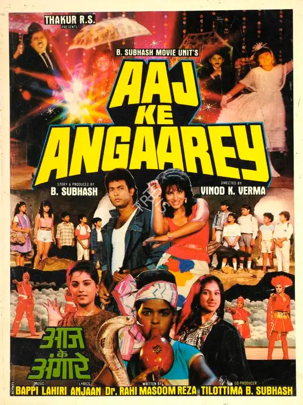 B. Subhash (Producer), Aaj Ke Angaarey, 1988, Song-Synopsis Booklet