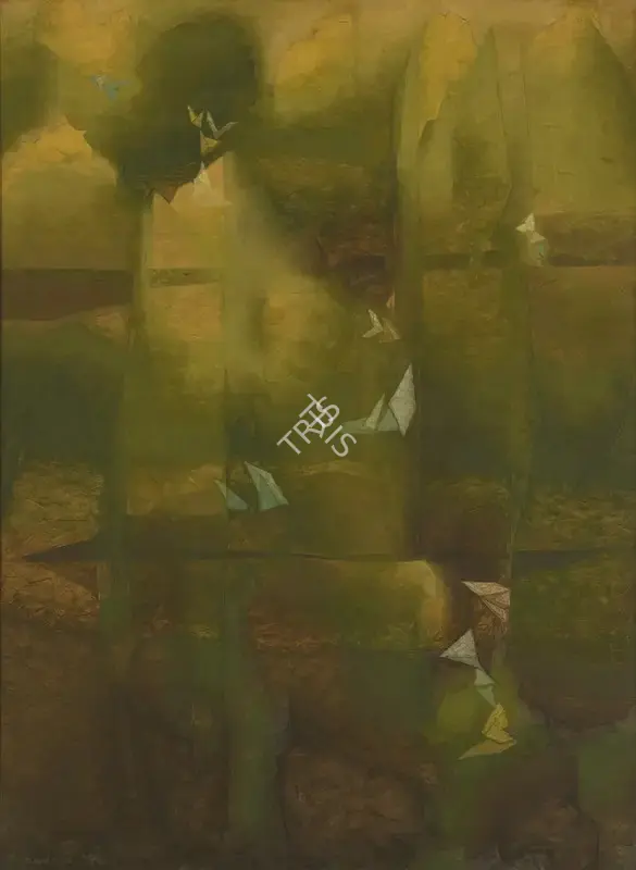 Sabavala, Jehangir (Artist). Green Thoughts in a Green Shade, 1970 | Painting, Ch.NeY/25.03.26, 2026 · Christie's