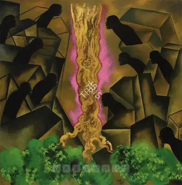 Arpana Caur (Artist), City Of Desires & Kalpavriksha, 1995, Painting