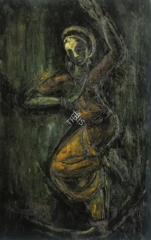 Shiavax Chavda (Artist), Dancer, Painting