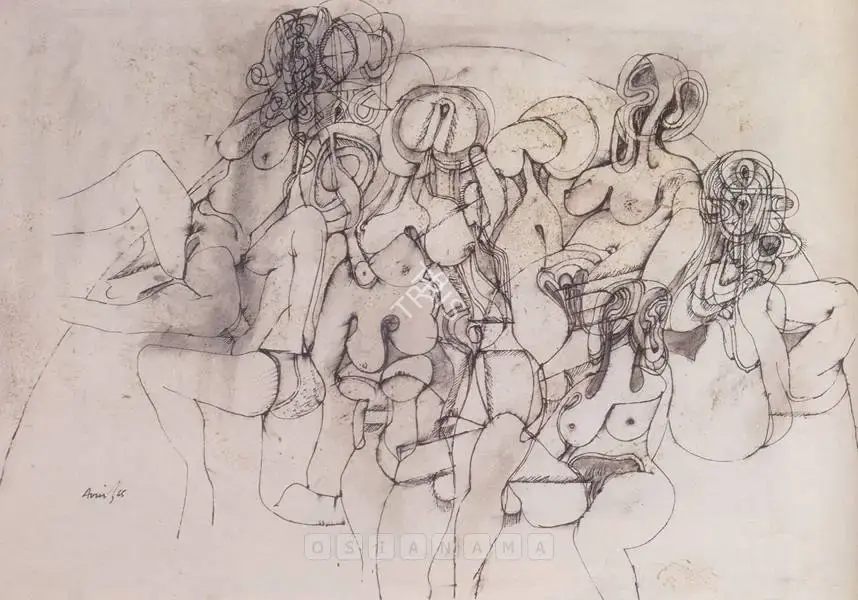 Avinash Chandra (Artist), Untitled, 1965, Drawing