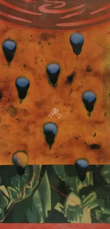 Baiju Parthan (Artist), Fruit Fall, 2004, Painting