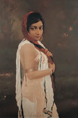 Hemendranath Mazumdar (Artist), After the Bath, 1925, Painting
