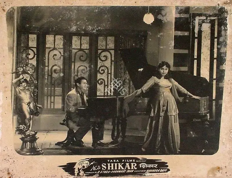 Ravindra Dave (Director), Shikar, 1955, Lobby Card