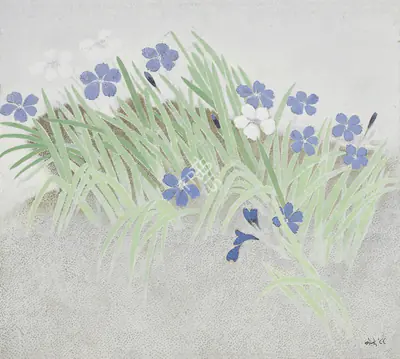 Bendre, N.S. (Artist). Flowers, 1988 | Painting, Pu.Mum/17.10.24, 2024 · Pundole