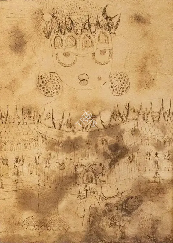 K. Ramanujam (Artist), Untitled (Queen), 1960, Painting