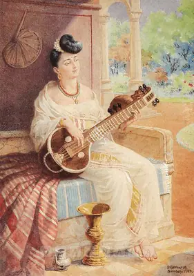 P. Gerhardt (Artist), Malabar Beauty, 1903, Painting