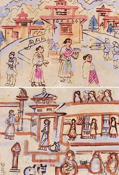 Mukherjee, B.B. (Artist). Nepal, 1956 | Painting, Ch.NeY/23.03.10, 2010 · Christie's