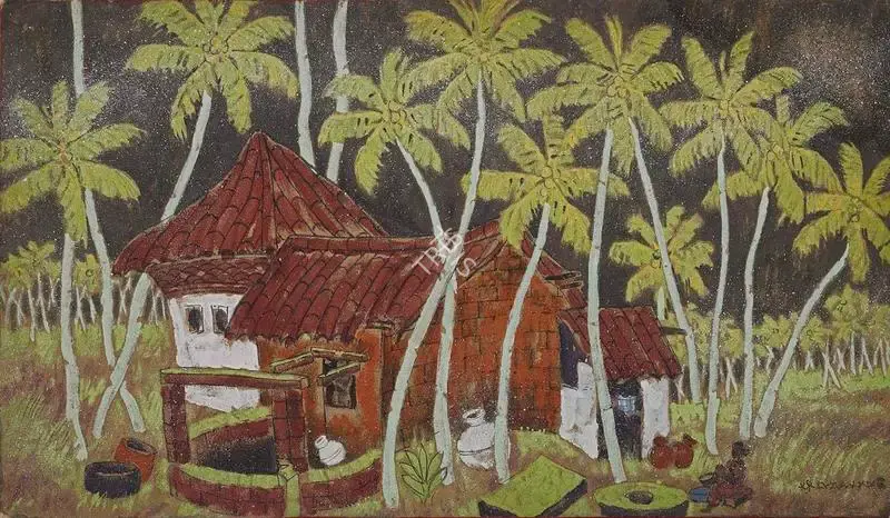 A.A. Almelkar (Artist), Untitled, 1963, Painting