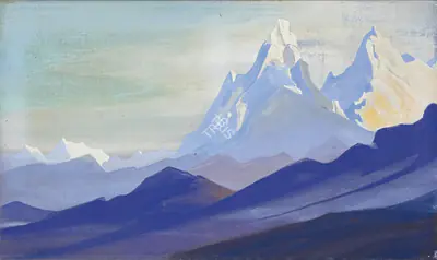 Nicholas Roerich (Artist), Himalayas, 1940, Painting