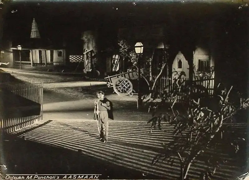 Dalsukh M. Pancholi (Director), Aasman, 1952, Lobby Card