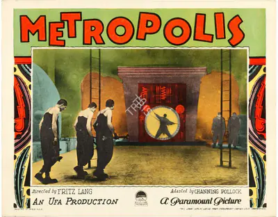 Karl Freund (Cinematographer), Metropolis, 1927, Lobby Card