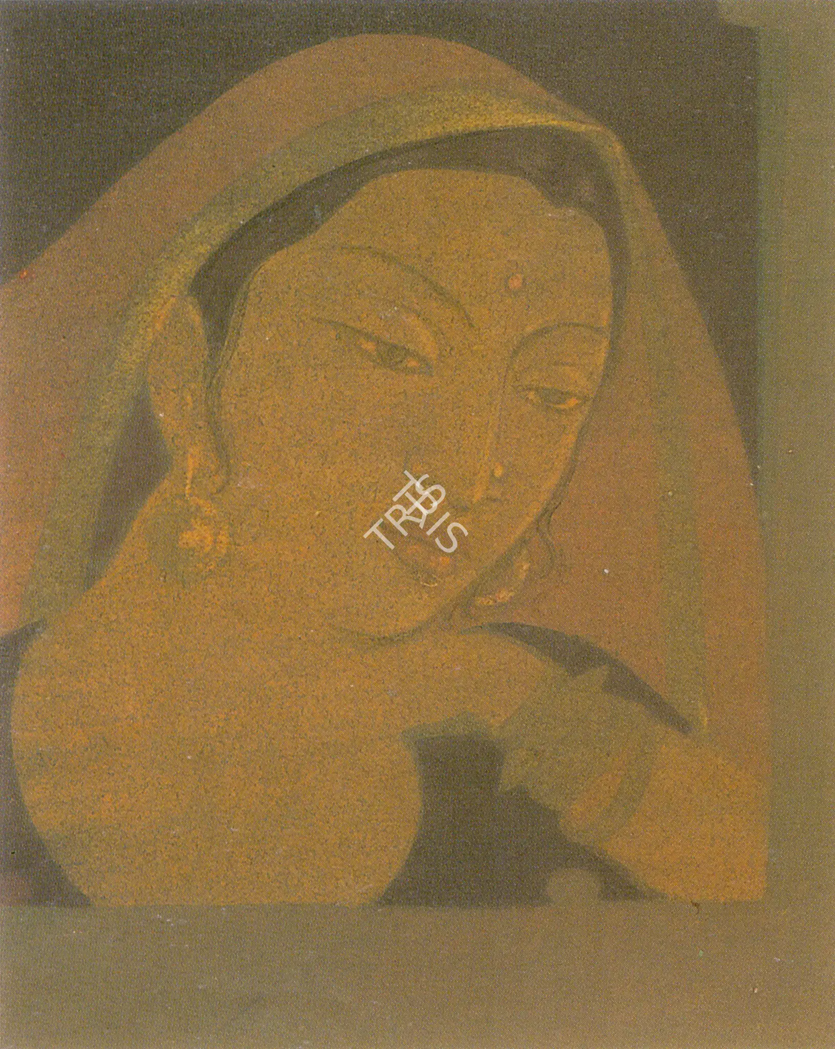 A.K. Haldar (Artist), Woman, Painting