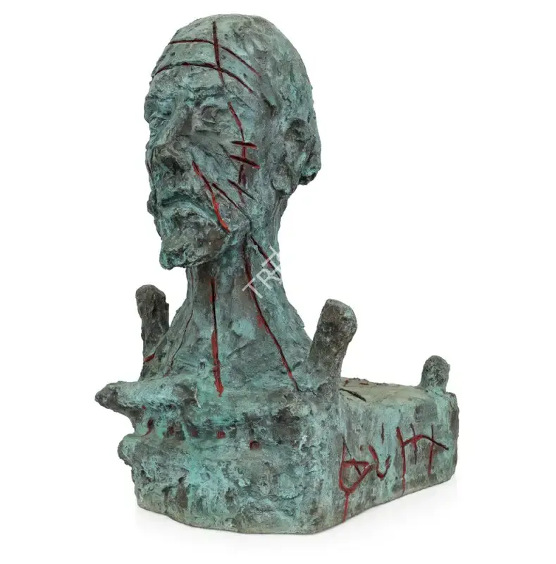 Manu Parekh (Artist), Head of the Man, 2006, Sculpture