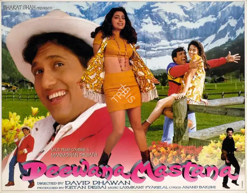 Rajan Kinagi (Cinematographer), Deewana Mastana, 1997, Lobby Card
