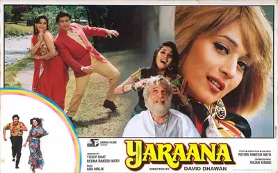 Yusuf Bhat (Producer), Yaraana, 1995, Lobby Card