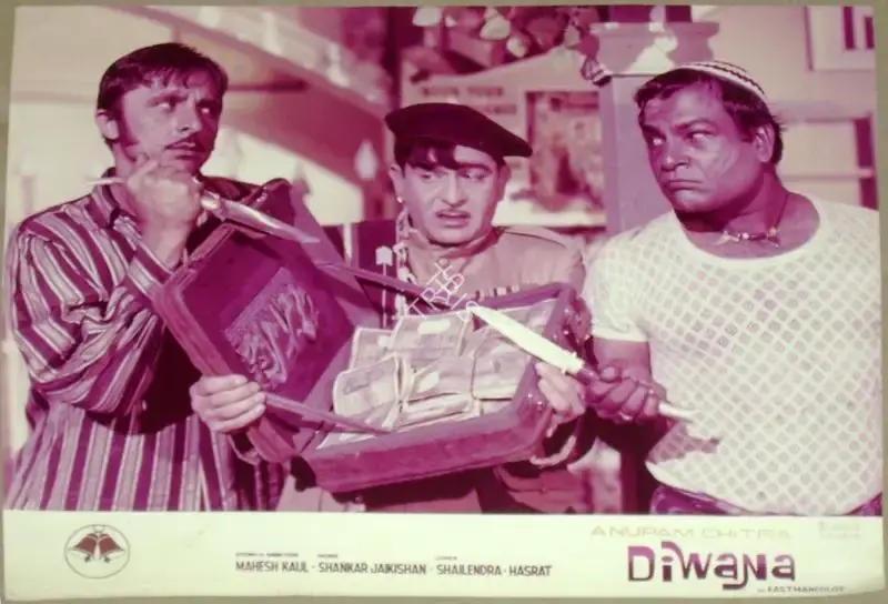 Tyagraj Pendharkar (Cinematographer), Diwana, 1967, Lobby Card