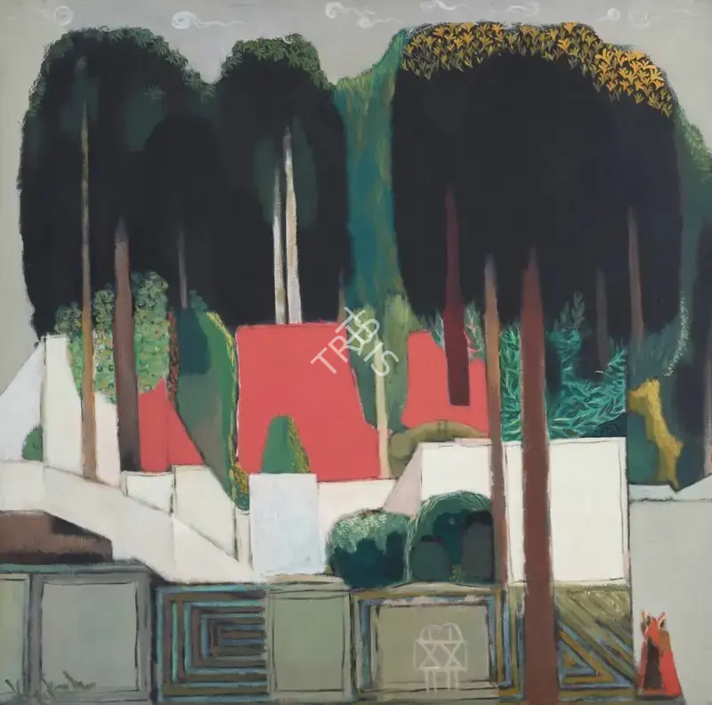 K.S. Kulkarni (Artist), Habitat, 1988, Painting