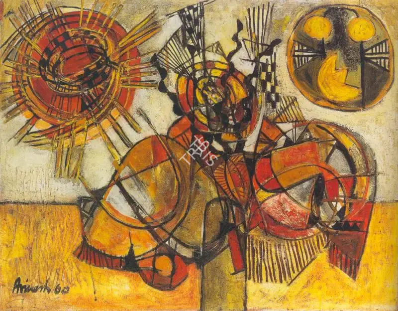 Avinash Chandra (Artist), Woman, 1960, Painting