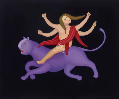 Bawa, Manjit (Artist). Untitled (Durga), 2004 | Painting, 2023 · Christie's