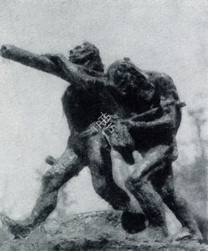 Ramkinkar Baij (Artist), Father and Son, Sculpture
