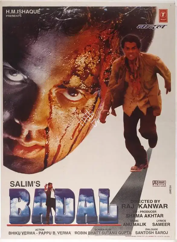 Salim (Producer), Badal, 2000, Full Sheet Poster