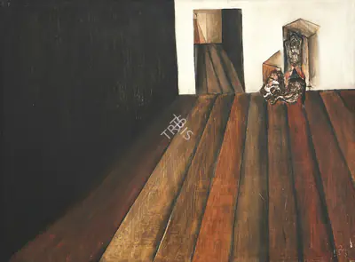 Altaf (Artist), The Corridors of Alienation, 1968, Painting