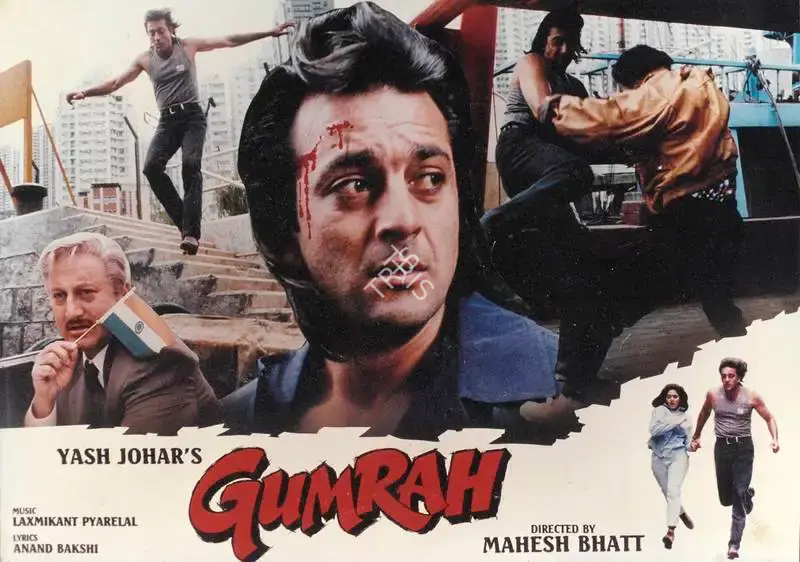 Pravin Bhatt (Cinematographer), Gumrah, 1993, Lobby Card