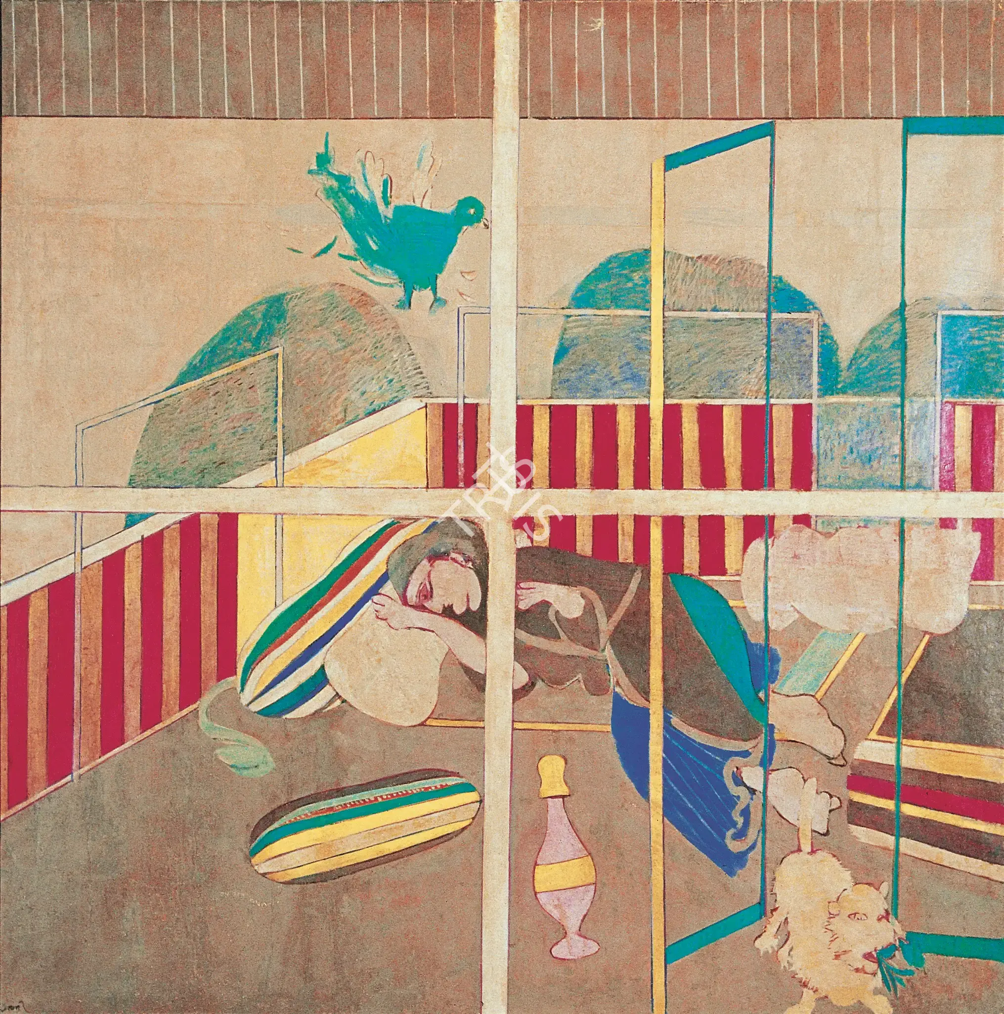 Subramanyan, K.G. (Artist). Terrace I, 1973 | Painting, Os.Mum/23.06.10, 2010 · Osian's