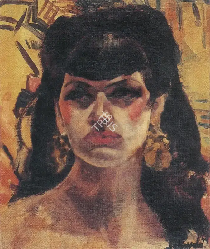 Sabavala, Jehangir (Artist). Montenegran Gypsy. Oil on Canvas, 1949 | The Crucible of Painting | Painting | FineArts | 00182390