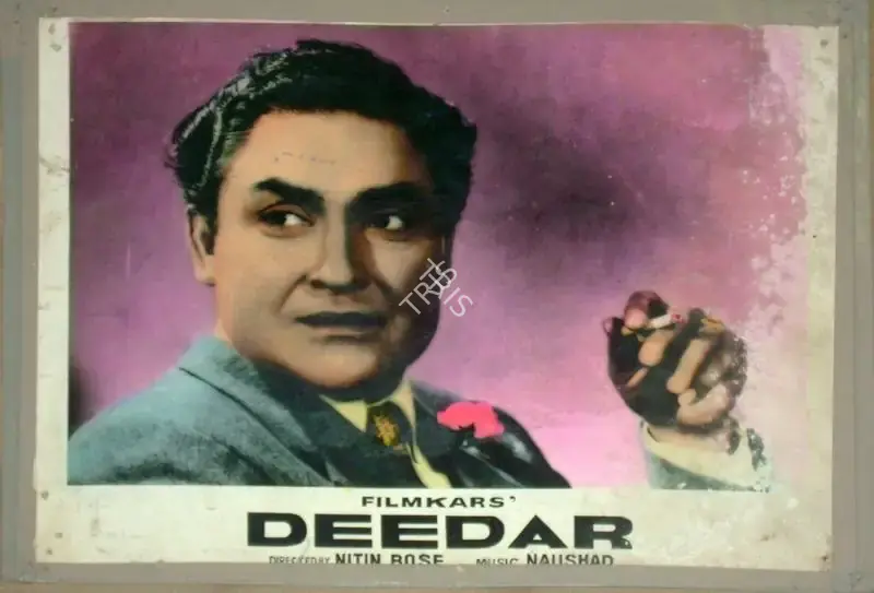 Nitin Bose (Cinematographer), Deedar, 1951, Lobby Card