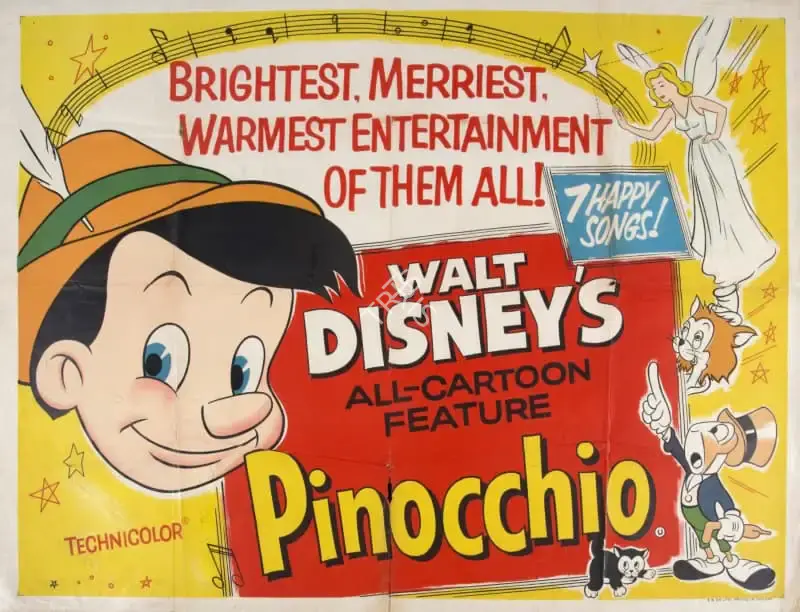 Ben Sharpsteen (Director), Pinocchio, 1940, Poster