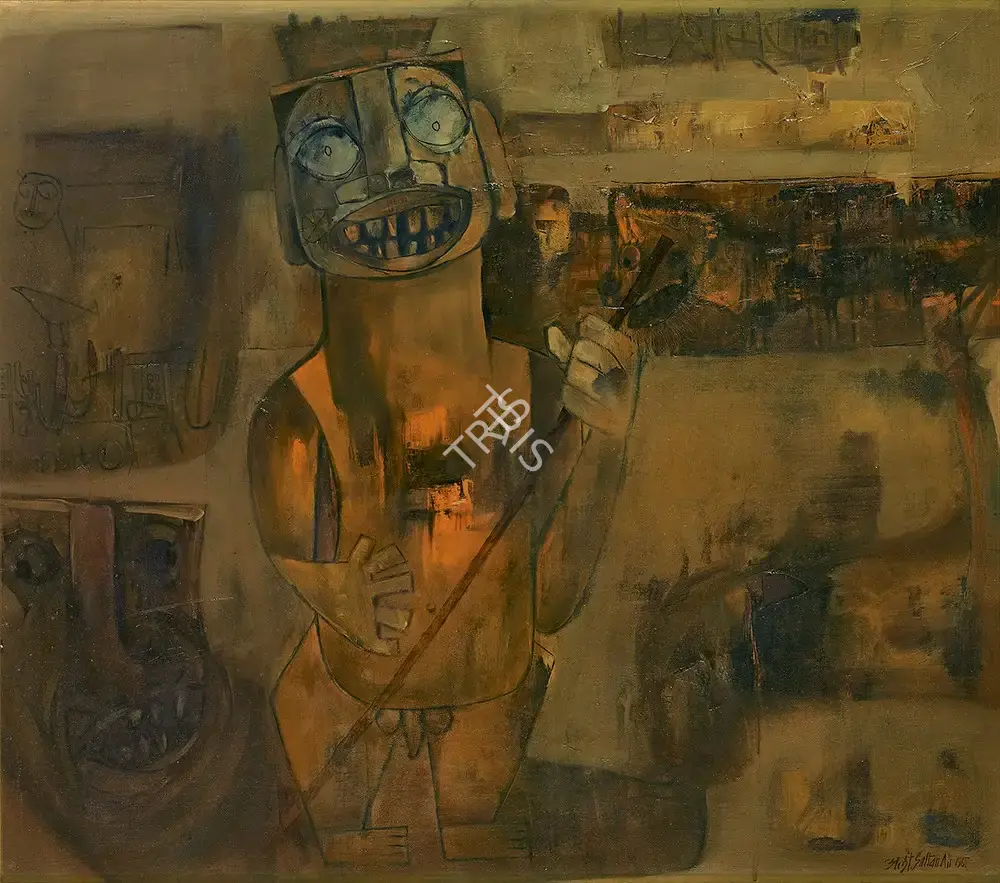 Ali, J. Sultan (Artist). "Rahu - Vijaya", 1967 | Painting, AG.Onl/03.05.22, 2022 · Asta Guru