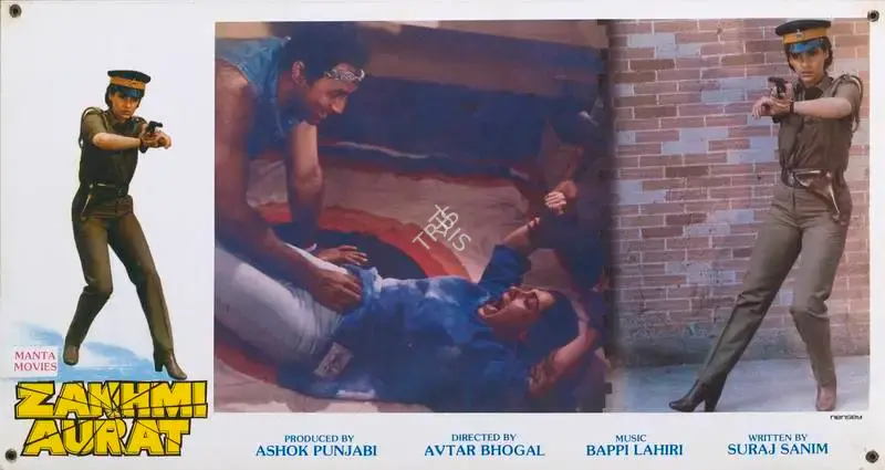 Ashok Punjabi (Producer), Zakhmi Aurat, 1988, Lobby Card