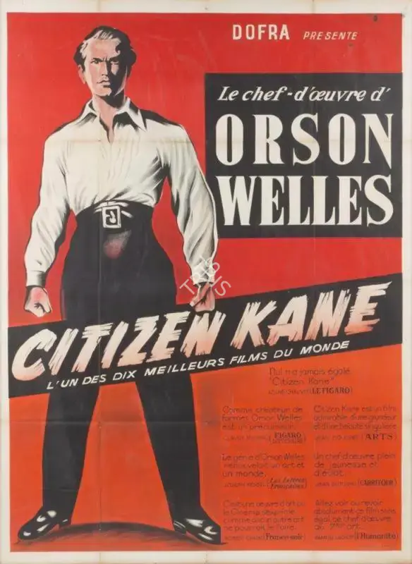 Orson Welles (Producer), Citizen Kane, 1941, Poster