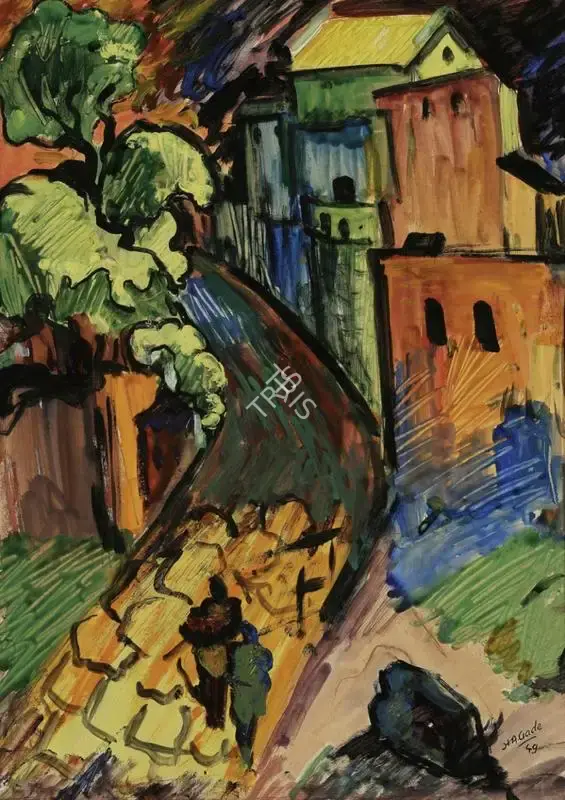 H.A. Gade (Artist), Untitled, 1949, Painting