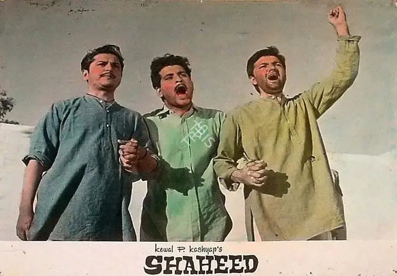 Ranjodh Thakur (Cinematographer), Shaheed, 1965, Lobby Card