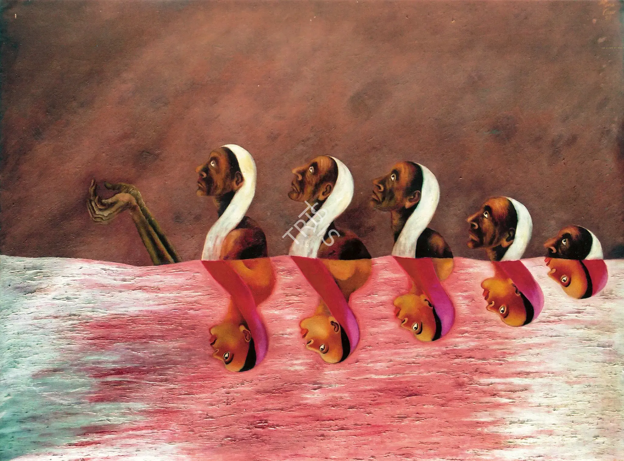 Arpana Caur (Artist), Yatra, 1987, Painting
