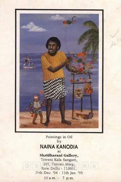 Nayanaa Kanodia (Artist), Naina Kanodia, 1994, Solo Exhibition Invitation