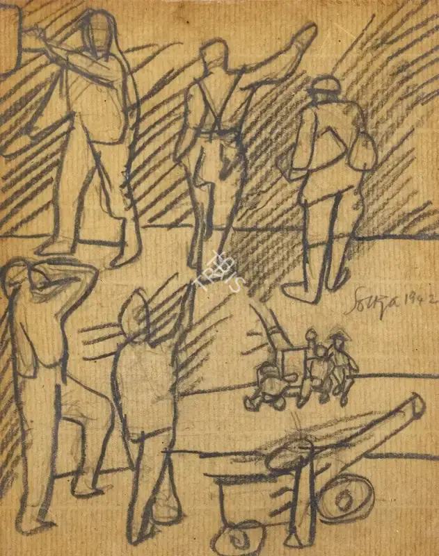 F.N. Souza (Artist), Untitled, 1942, Painting