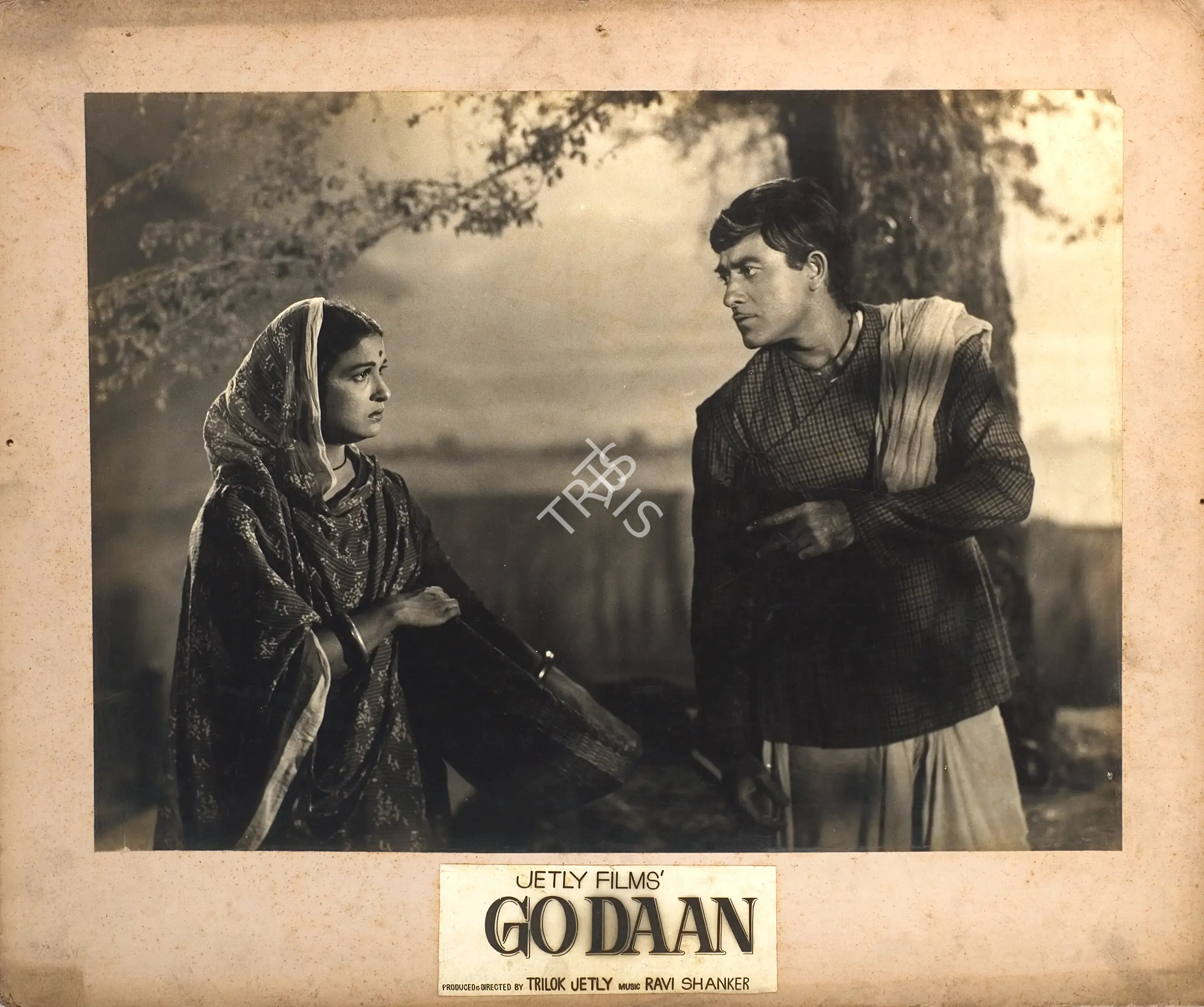 Trilok Jetley (Producer), Go Daan, 1963, Photographic Still Mounted on Lobby Card